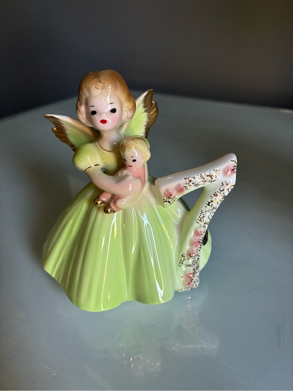 Vintage Josef Birthday Girl Fairy Angel Figurine Number 7